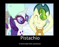 Size: 1075x860 | Tagged: safe, artist:thejboy88, derpibooru import, edit, edited screencap, screencap, pistachio, rarity, pony, best gift ever, clothes, female, hat, male, raristachio, shipping, straight, winter outfit