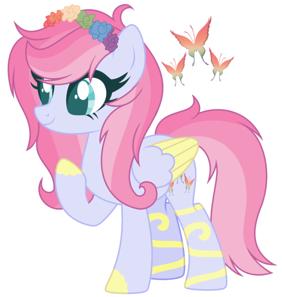 Size: 2616x2760 | Tagged: safe, artist:bloodlover2222, derpibooru import, oc, unofficial characters only, pegasus, pony, base used, cutie mark, female, flower, flower in hair, mare, simple background, solo, transparent background, two toned wings, wings