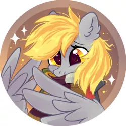 Size: 472x472 | Tagged: safe, artist:mirtash, derpibooru import, derpy hooves, pegasus, pony, clothes, rcf community, scarf, solo