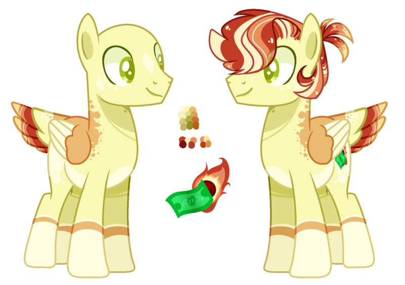 Size: 1912x1348 | Tagged: safe, artist:manella-art, derpibooru import, oc, oc:fire burst, pegasus, pony, bald, male, offspring, parent:flim, parent:spitfire, parents:spitflim, reference sheet, solo, stallion