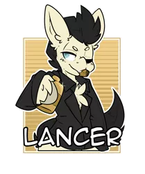 Size: 2100x2508 | Tagged: safe, artist:bbsartboutique, derpibooru import, oc, oc:lancer, unofficial characters only, pony, alcohol, badge, con badge, simple background, transparent background