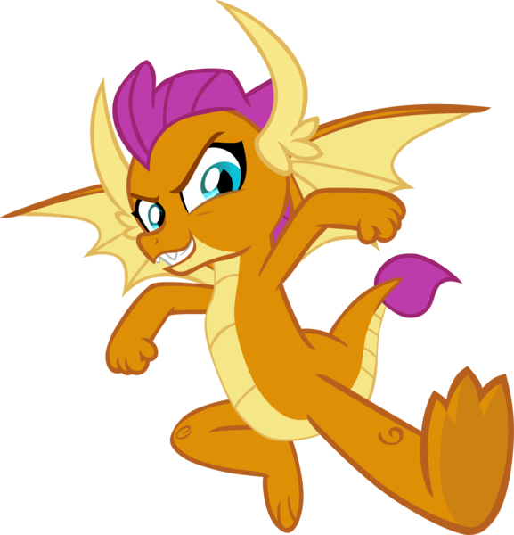 Size: 5949x6188 | Tagged: artist:memnoch, claws, clenched fist, confident, derpibooru import, dragon, dragoness, dynamic entry, female, grin, horns, kick, safe, simple background, smiling, smolder, smugder, solo, spread wings, teenaged dragon, teenager, toes, transparent background, underfoot, uprooted, vector, wings