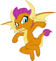 Size: 5308x5753 | Tagged: artist:memnoch, clenched fist, confident, derpibooru import, dragon, dragoness, energetic, fangs, female, flying, grin, horns, looking down, safe, simple background, smiling, smolder, smugder, solo, spread wings, teenaged dragon, teenager, transparent background, uprooted, vector, wings