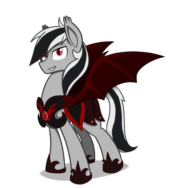 Size: 1236x1269 | Tagged: safe, artist:flylash6009, derpibooru import, oc, oc:stormdancer, unofficial characters only, bat pony, pony, armor, armored wings, bat pony oc, bat wings, hoof shoes, night guard, night guard armor, smiling, solo, wings