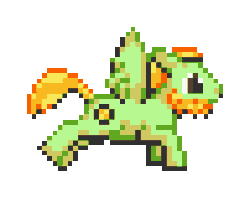Size: 384x320 | Tagged: safe, artist:kelvin shadewing, derpibooru import, oc, oc:brass polish, unofficial characters only, pegasus, pony, animated, pixel art, simple background, solo, sprite, transparent background