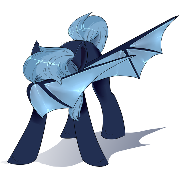 Size: 2170x2055 | Tagged: safe, artist:dodo, derpibooru import, oc, oc:midnight harmony, unofficial characters only, bat pony, pony, bat pony oc, bat wings, dab, female, mare, simple background, solo, white background, wing dab, wings