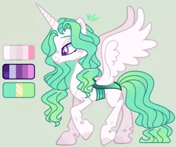 Size: 1018x850 | Tagged: artist:nocturnal-moonlight, changepony, derpibooru import, female, hybrid, magical lesbian spawn, oc, oc:lumina, offspring, parent:princess celestia, parent:queen chrysalis, parents:chryslestia, reference sheet, safe, simple background, solo