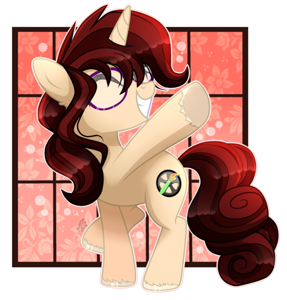 Size: 2809x2937 | Tagged: safe, artist:sugaryicecreammlp, derpibooru import, oc, oc:speed paint, pony, unicorn, base used, female, glasses, high res, mare, solo