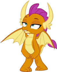 Size: 3838x4870 | Tagged: artist:memnoch, cute, derpibooru import, dragon, dragoness, female, safe, simple background, smolder, smolderbetes, solo, transparent background, vector, wings