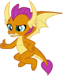 Size: 3341x4026 | Tagged: artist:memnoch, cute, derpibooru import, dragon, dragoness, female, hand on hip, safe, simple background, smiling, smolder, smolderbetes, solo, transparent background, vector, wings