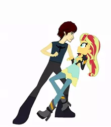 Size: 734x834 | Tagged: safe, artist:superfanda, derpibooru import, sunset shimmer, equestria girls, crossover, equestria girls-ified, hiccup horrendous the third, how to train your dragon, image, jpeg