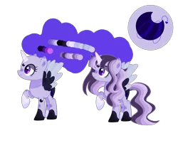 Size: 6376x5136 | Tagged: safe, artist:sunrisesparksyt, derpibooru import, oc, oc:moon storm, alicorn, pony, absurd resolution, bald, female, magical lesbian spawn, mare, offspring, parent:princess luna, parent:twilight sparkle, parents:twiluna, simple background, solo, transparent background