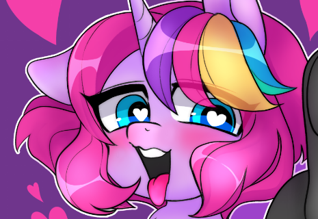 Size: 465x320 | Tagged: suggestive, artist:techycutie, derpibooru import, oc, oc:techy twinkle, unofficial characters only, pony, unicorn, adorable face, advertisement, ahegao, cute, heart eyes, moaning, moaning in pleasure, open mouth, patreon, patreon preview, solo, tongue out, wingding eyes