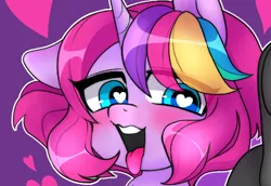 Size: 465x320 | Tagged: suggestive, artist:techycutie, derpibooru import, oc, oc:techy twinkle, unofficial characters only, pony, unicorn, adorable face, advertisement, ahegao, cute, heart eyes, moaning, moaning in pleasure, open mouth, patreon, patreon preview, solo, tongue out, wingding eyes