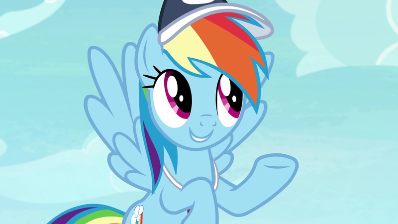 Size: 1920x1080 | Tagged: safe, derpibooru import, screencap, rainbow dash, pony, 2 4 6 greaaat, cap, coach rainbow dash, hat, solo