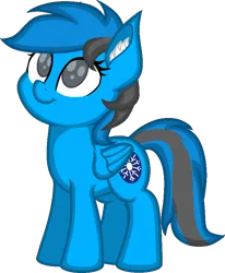 Size: 708x858 | Tagged: safe, artist:zeka10000, derpibooru import, oc, oc:neptune lightning, unofficial characters only, pony, blank flank, cheek fluff, cheeks, cute, ear fluff, female, filly, looking up, no pupils, ocbetes, request, requested art, simple background, smiling, solo, transparent background