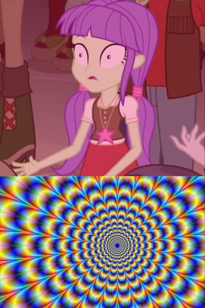 Size: 1038x1556 | Tagged: safe, derpibooru import, edit, screencap, starlight, equestria girls, rainbow rocks, animated, eco kid insults, high, hippie, seizure warning, tripping balls