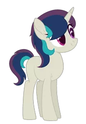 Size: 744x1074 | Tagged: safe, artist:palerose522, artist:teepew, derpibooru import, oc, oc:mixed string, unofficial characters only, pony, unicorn, base used, blank flank, female, magical lesbian spawn, mare, offspring, parent:octavia melody, parent:vinyl scratch, parents:scratchtavia, simple background, solo, transparent background