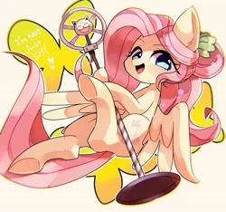 Size: 1600x1500 | Tagged: safe, artist:masa_0006, derpibooru import, fluttershy, ponified, pegasus, pony, equestria girls, equestria girls series, so much more to me, cute, equestria girls ponified, female, mare, microphone, open mouth, shyabetes, smiling, solo, traditional art, underhoof