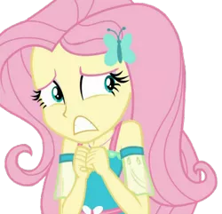 Size: 465x449 | Tagged: safe, derpibooru import, edit, edited screencap, editor:i-mlp2020, screencap, fluttershy, costume conundrum, costume conundrum: sunset shimmer, equestria girls, equestria girls series, spoiler:choose your own ending (season 2), spoiler:eqg series (season 2), background removed, cute, geode of fauna, magical geodes, nervous, shyabetes, simple background, solo, transparent background
