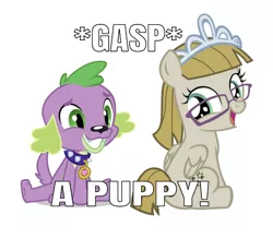 Size: 750x688 | Tagged: artist needed, safe, derpibooru import, edit, editor:undeadponysoldier, spike, zippoorwhill, dog, pegasus, pony, equestria girls, adorable face, crack shipping, cute, dialogue, female, foal, gasp, glasses, happy, jewelry, male, shipping, simple background, sitting, smiling, spike the dog, spikoorwhill, straight, text, tiara, white background, zippoorbetes
