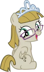 Size: 697x1147 | Tagged: artist needed, safe, derpibooru import, zippoorwhill, pegasus, pony, adorable face, cute, female, filly, foal, glasses, happy, jewelry, open mouth, simple background, sitting, smiling, solo, tiara, transparent background, vector, zippoorbetes