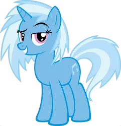 Size: 1920x1988 | Tagged: safe, artist:moongazeponies, derpibooru import, edit, vector edit, trixie, vinyl scratch, unicorn, ponyar fusion, fusion, grin, looking at you, palette swap, recolor, simple background, smiling, transparent background, vector