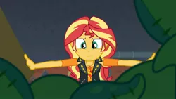 Size: 1920x1080 | Tagged: safe, derpibooru import, screencap, sunset shimmer, costume conundrum, costume conundrum: sunset shimmer, equestria girls, equestria girls series, spoiler:choose your own ending (season 2), spoiler:eqg series (season 2), box, geode of empathy, magical geodes, sunset's apartment