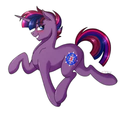 Size: 941x850 | Tagged: safe, artist:jack-pie, derpibooru import, oc, oc:stellar rain, unofficial characters only, pony, unicorn, blushing, cutie mark, female, grin, high res, magical lesbian spawn, mare, next generation, offspring, parent:tempest shadow, parent:twilight sparkle, parents:tempestlight, signature, simple background, smiling, solo, transparent background