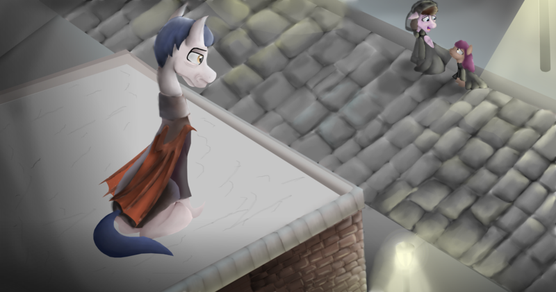 Size: 1232x649 | Tagged: safe, artist:mr100dragon100, derpibooru import, bat pony, pony, vampire, vampony, female, granddaughter, grandfather, grandmother, looking from a distance, male, nosferatu, straight