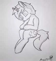 Size: 2477x2714 | Tagged: safe, artist:expression2, derpibooru import, oc, oc:fizzy pop, pony, convention:alicon, solo, traditional art