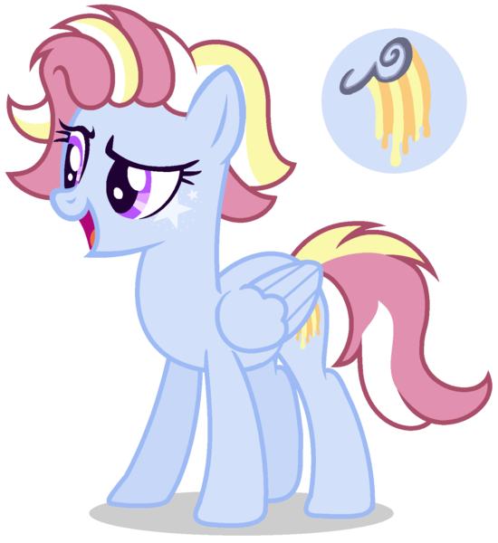 Size: 1480x1616 | Tagged: safe, artist:razorbladetheunicron, derpibooru import, oc, oc:golden shower, unofficial characters only, pegasus, pony, lateverse, base used, cutie mark, face markings, female, magical lesbian spawn, mare, next generation, offspring, parent:cloudchaser, parent:rainbow dash, parents:rainbowchaser, simple background, solo, transparent background