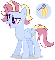 Size: 1480x1616 | Tagged: safe, artist:razorbladetheunicron, derpibooru import, oc, oc:golden shower, unofficial characters only, pegasus, pony, lateverse, base used, cutie mark, face markings, female, magical lesbian spawn, mare, next generation, offspring, parent:cloudchaser, parent:rainbow dash, parents:rainbowchaser, simple background, solo, transparent background