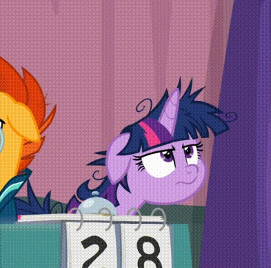 Size: 393x388 | Tagged: safe, derpibooru import, screencap, sunburst, twilight sparkle, twilight sparkle (alicorn), alicorn, pony, unicorn, derpibooru, a trivial pursuit, adorkable, animated, bell, cropped, cute, dork, emotional spectrum, faic, female, floppy ears, frown, gif, glasses, juxtaposition, magic, male, mare, messy mane, meta, open mouth, smiling, solo focus, stallion, twiabetes, twilight snapple, twilight sparkle is best facemaker, twilighting, twilynanas, wings