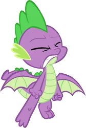Size: 3234x4803 | Tagged: artist:memnoch, between dark and dawn, claws, derpibooru import, dragon, eyes closed, male, safe, simple background, solo, spike, spread toes, transparent background, vector, winged spike