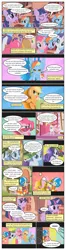 Size: 612x2318 | Tagged: safe, artist:newbiespud, derpibooru import, edit, edited screencap, screencap, applejack, fluttershy, pinkie pie, rainbow dash, rarity, twilight sparkle, earth pony, pegasus, pony, unicorn, comic:friendship is dragons, dragonshy, ..., bag, book, camouflage, comic, dialogue, eyes closed, face paint, female, flower, football helmet, freckles, glasses, golden oaks library, grin, gritted teeth, hat, helmet, hooves, horn, mane six, mare, open mouth, rearing, saddle bag, salute, screencap comic, scroll, smiling, spread wings, sun hat, sunglasses, unicorn twilight, wings