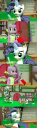 Size: 1920x6480 | Tagged: safe, artist:papadragon69, derpibooru import, bon bon, derpy hooves, lyra heartstrings, rarity, spike, sweetie drops, dragon, comic:spike's cyosa, 3d, burger, cheeseburger, comic, cyoa, faic, female, food, hamburger, hay burger, male, misspelling, older, older spike, restaurant, salad, shipping, source filmmaker, sparity, straight, teenage spike, teenager, winged spike