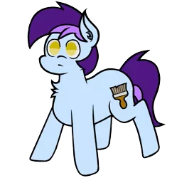 Size: 687x711 | Tagged: safe, artist:theartisttree, derpibooru import, oc, oc:theartisttree, earth pony, pony, colored, fluffy, full body, solo, standing, surprised