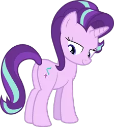 Size: 6465x7217 | Tagged: safe, artist:uigsyvigvusy, derpibooru import, starlight glimmer, pony, unicorn, absurd resolution, butt, female, glimmer glutes, looking back, mare, plot, simple background, solo, transparent background, vector