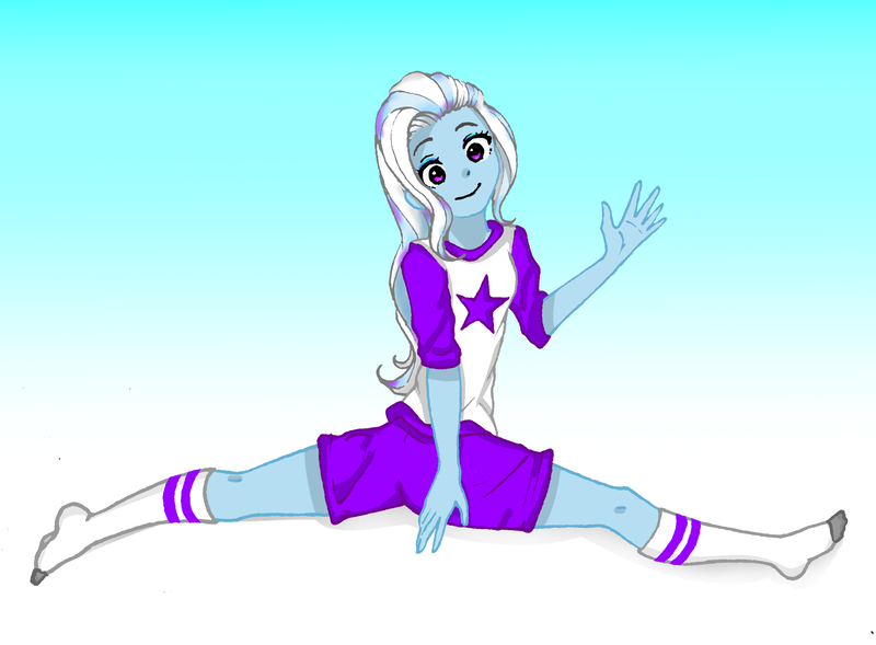 Size: 1488x1096 | Tagged: safe, artist:starwantrix, derpibooru import, trixie, human, equestria girls, clothes, cute, diatrixes, humanized, pajamas, split