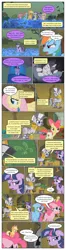 Size: 612x2320 | Tagged: safe, artist:newbiespud, derpibooru import, edit, edited screencap, screencap, apple bloom, applejack, fluttershy, pinkie pie, rainbow dash, rarity, twilight sparkle, zecora, earth pony, pegasus, pony, unicorn, zebra, comic:friendship is dragons, bridle gossip, appletini, bag, bed, bit gag, blank flank, book, cauldron, comic, dialogue, ear piercing, earring, everfree forest, female, filly, floppy ears, floppy horn, flower, foal, freckles, frown, gag, golden oaks library, grin, gritted teeth, hat, hooves, horn, jewelry, mane six, mare, micro, neck ring, neck rings, open mouth, piercing, pillow, poison joke, saddle bag, screencap comic, sleeping, smiling, tongue out, unicorn twilight, wings, zecora's hut