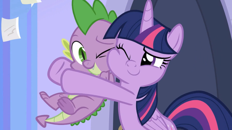 Size: 1920x1080 | Tagged: alicorn, brother and sister, cheek squish, cute, dawwww, derpibooru import, dragon, female, hug, male, mare, one eye closed, safe, screencap, siblings, sparkle siblings, spike, spikelove, squishy cheeks, the ending of the end, twiabetes, twilight sparkle, twilight sparkle (alicorn), winged spike, wink
