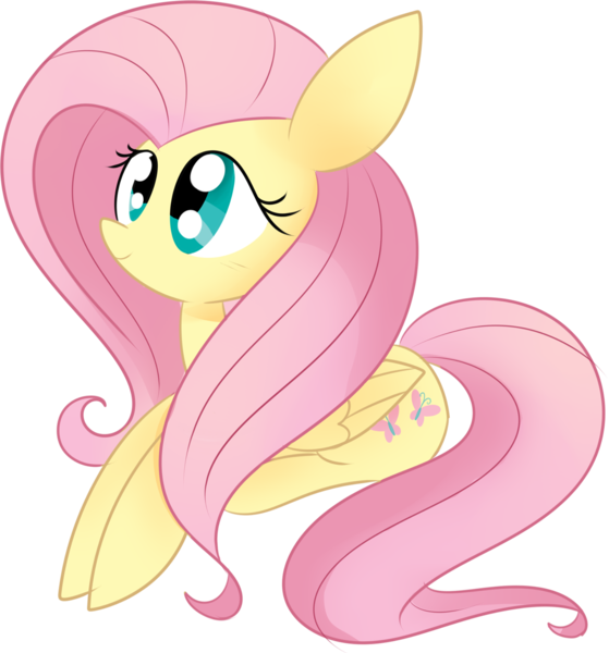 Size: 1829x1964 | Tagged: safe, artist:luckyclau, derpibooru import, fluttershy, pegasus, pony, cute, female, mare, prone, shyabetes, simple background, smiling, solo, transparent background