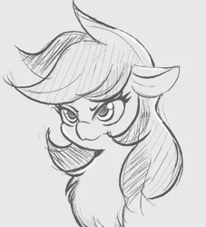 Size: 860x946 | Tagged: safe, artist:tre, derpibooru import, rainbow dash, pegasus, pony, bust, chest fluff, female, grayscale, mare, monochrome, portrait, solo