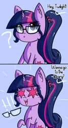 Size: 2116x3960 | Tagged: safe, artist:artiks, derpibooru import, sci-twi, twilight sparkle, ponified, pony, unicorn, equestria girls, book, comic, cute, dialogue, equestria girls ponified, excited, female, glasses, happy, mare, question mark, solo, starry eyes, that pony sure does love books, twiabetes, twilight fuel, unicorn sci-twi, wingding eyes