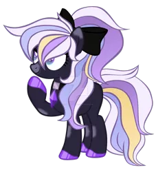 Size: 1280x1408 | Tagged: safe, artist:magicdarkart, derpibooru import, oc, earth pony, pony, bow, deviantart watermark, female, hair bow, mare, obtrusive watermark, simple background, solo, transparent background, watermark