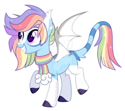 Size: 946x844 | Tagged: safe, artist:eyesorefortheblind, deleted from derpibooru, derpibooru import, oc, oc:prisma color, bat pony, pony, base used, digital art, multicolored hair, rainbow, rainbow hair, simple background, solo, transparent background