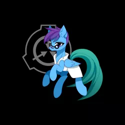 Size: 3072x3072 | Tagged: safe, artist:alus, derpibooru import, oc, oc:dr.picsell dois, unofficial characters only, pegasus, pony, clothes, lab coat, male, scp, scp foundation, simple background, solo