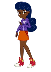 Size: 1124x1590 | Tagged: safe, artist:biggernate91, derpibooru import, editor:biggernate91, oc, oc:trigger finger, unofficial characters only, equestria girls, clothes, converse, cute, female, hoodie, inkscape, miniskirt, shoes, skirt, sneakers, solo, twitch, vector