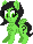 Size: 116x152 | Tagged: safe, artist:enragement filly, derpibooru import, oc, oc:anonfilly, pegasus, pony, female, filly, pixel art, solo, suprised look